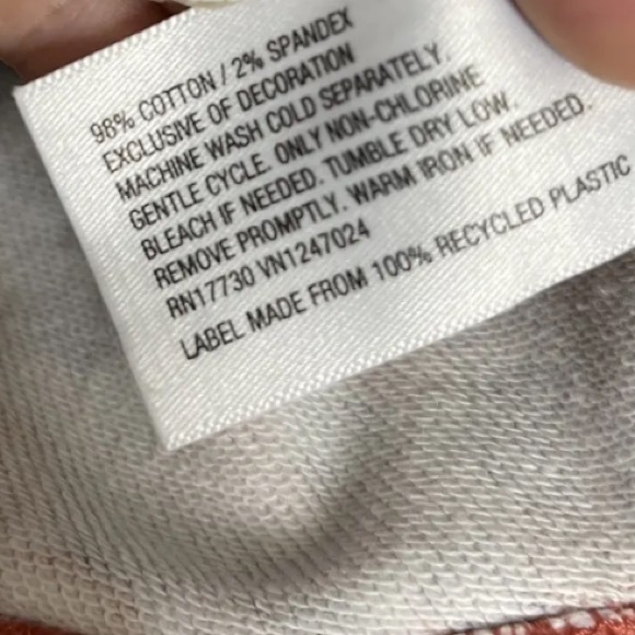 JoyLab Women's  SzM  Pink Leopard Crewneck Pullover Cropped Sweatshirt - Picture 6 of 7